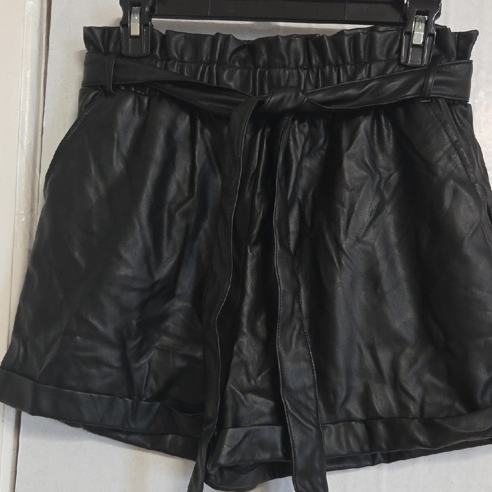 UIris Black Skirt Leather Apparel Large Size